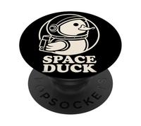 Design de Science-Fiction Animal drôle Canard Astronaute PopSockets PopGrip Adhésif