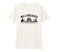 Design de Style Vieilli de Williamsburg en Virginie T-Shirt Haut de Gamme