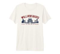 Design de Style Vieilli de Williamsburg en Virginie T-Shirt Haut de Gamme