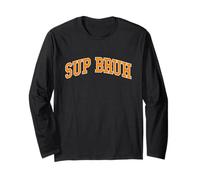 Design de Texte arqué Amusant et Vintage pour Sports athlétiques Manche Longue