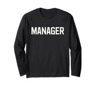 Design de Texte Manager idéal pour Les rôles de Direction Manche Longue