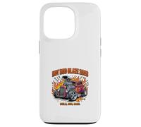 Design de Voiture de Course Classique Hot Rod Blaze Coque pour iPhone 13 Pro