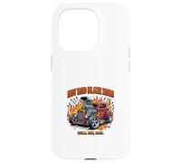 Design de Voiture de Course Classique Hot Rod Blaze Coque pour iPhone 15 Pro