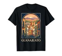 Design de Voyage Colonial rétro Vintage de Guanajuato au Mexique T-Shirt