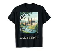 Design de Voyage rétro de l'université de Cambridge en Angleterre T-Shirt
