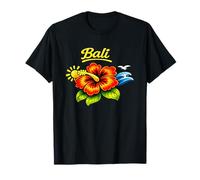 Design de Voyage sur l'île Tropicale d'hibiscus à Bali T-Shirt