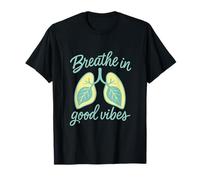 Design de Yoga et de Pleine Conscience Breathe in Good Vibes T-Shirt