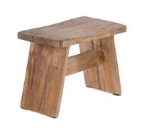 DESIGN DELIGHTS Banquette rustique Schemel 100 cm - Acajou massif - 40 x 31 x 25 cm (l x H x P) - Repose-pieds, tabouret décoratif en bois - Couleur : 01 Natur-Vintage