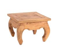 DESIGN DELIGHTS Table basse asiatique MAHA 50 | 50 x 35 cm (L x H) - En acajou | Table d'appoint asiatique en bois massif | Couleur : miel 08