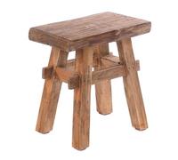 Design Delights Tabouret en bois rustique vintage 40" - Bois dur recyclé - Tabouret en bois massif - 43 x 45 x 27 cm (H x l x P) - Nature vintage