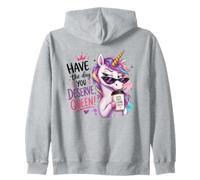 Design d'émancipation de la Reine du café Sassy Unicorn Sweat à Capuche