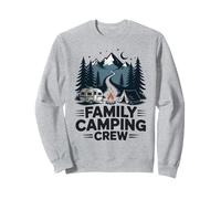 Design d'équipage de camping en famille nocturne Sweatshirt