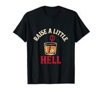 Design d'équipage de soirée Rock Vintage Raise a Little Hell T-Shirt
