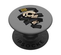 Design d'esprit d'arts Martiaux - Ceinture Cool et Graphique crâne PopSockets PopGrip Adhésif