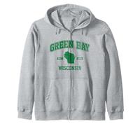 Design d'État rétro Vintage de Green Bay Wisconsin Est 1854 Sweat à Capuche