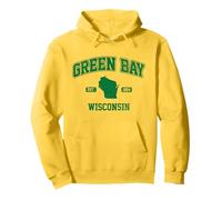 Design d'État rétro Vintage de Green Bay Wisconsin Est 1854 Sweat à Capuche
