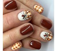 Design d'Halloween - Motif d'automne - Forme carrée - ABS - Art convivial pour femme