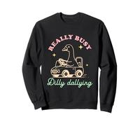 Design Dilly Dallying Goose Really Busy Sweatshirt