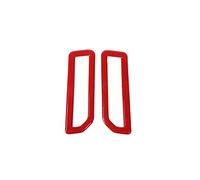 Design d'intérieur Accessoires De Voiture De Couverture De Décoration D'évent De Climatisation De Pilier A De Fiber De Carbone Pour Ford Pour Bronco 2021 2022 (Color : Rosso)