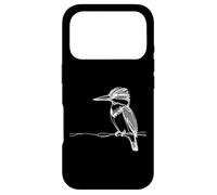 Design d'ornithologie d'oiseau avec Ceinture Kingfisher Line Art Coque pour iPhone 17 Pro