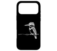 Design d'ornithologie d'oiseau avec Ceinture Kingfisher Line Art Coque pour iPhone 17 Pro Max