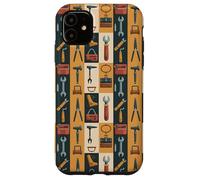 Design d'outils rétro, Outils bricoleurs, Motif boîte à Outils Vintage Coque pour iPhone 11