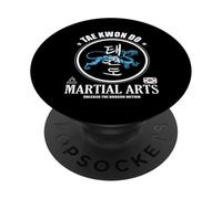 Design Dragon Taekwondo - Arts Martiaux Power PopSockets PopGrip Adhésif