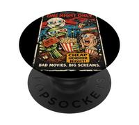 Design Drive-in Zombie Film de Monstre Horreur Rétro PopSockets PopGrip Adhésif