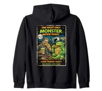 Design Drive-in Zombie Film de Monstre Horreur Rétro Sweat à Capuche