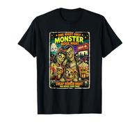 Design Drive-in Zombie Film de Monstre Horreur Rétro T-Shirt