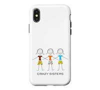 Design drôle Crazy Sisters, Three Sisters 3 Sisters Coque pour iPhone X/XS