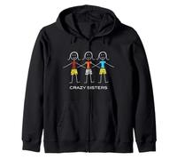 Design drôle Crazy Sisters, Three Sisters 3 Sisters Sweat à Capuche