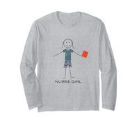 Design drôle d'infirmière pour Femmes et Filles Manche Longue