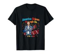 Design du 250e Anniversaire de l'Amérique Brille à Travers Nous T-Shirt