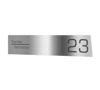 Design du graveur Plaque de boîte aux lettres Graviers Design en acier inoxydable pour boîte aux lettres autocollante plaque nominative plaque d'immatriculation personnalisée avec gravure laser