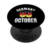 Design du Jour de l'unité Allemande Allemagne 03 Octobre PopSockets PopGrip Adhésif
