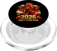 Design du Nouvel an du Zodiaque Chinois de l'année 2026 PopSockets PopGrip pour MagSafe