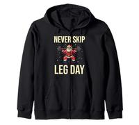 Design du Père Noël Qui ne Saute jamais Les Jambes pour Noël Sweat à Capuche