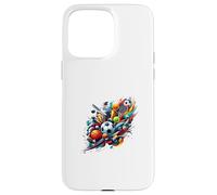 Design Dynamique sur Le thème du Sport avec différents éléments - S35 Coque pour iPhone 15 Pro Max