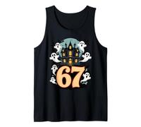 Design Effrayant hanté par 67 Meme Number Débardeur