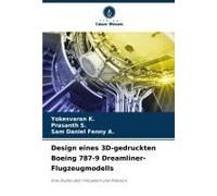Design Eines 3d-Gedruckten Boeing 787-9 Dreamliner-Flugzeugmodells