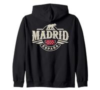 Design élégant avec icône d'ours et d'horizon de Madrid Sweat à Capuche