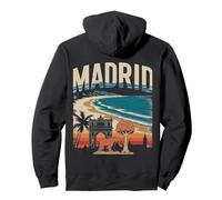 Design élégant avec icône d'ours et d'horizon de Madrid Sweat à Capuche