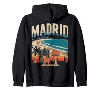 Design élégant avec icône d'ours et d'horizon de Madrid Sweat à Capuche