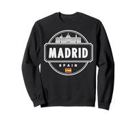 Design élégant avec icône d'ours et d'horizon de Madrid Sweatshirt