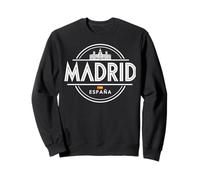 Design élégant avec icône d'ours et d'horizon de Madrid Sweatshirt