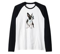 Design élégant avec Un Bouledogue français Manche Raglan
