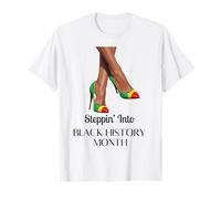 Design élégant de la fierté Afro du Mois de l'histoire des Noirs T-Shirt