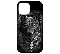 Design élégant de loup viking Animal sauvage Loup viking Coque pour iPhone 12 mini