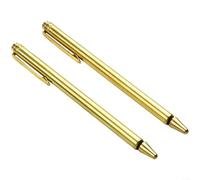 Design élégant et fonctionnalité combinés dans ce lot de deux sondes de détection en cuivre (doré)